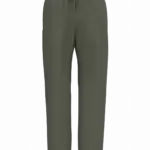 Duurzame uniseks wijde joggingbroek., organic khaki — productfoto 9