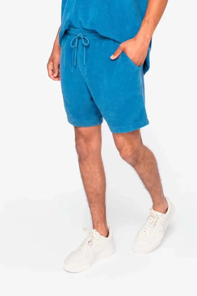 Ecologische badstof herenshort
