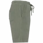 Ecologische badstof herenshort, almond green — productfoto 3