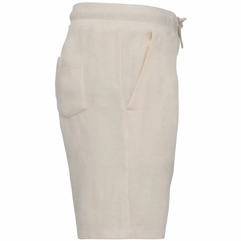 Ecologische badstof herenshort, ivory — productfoto 7