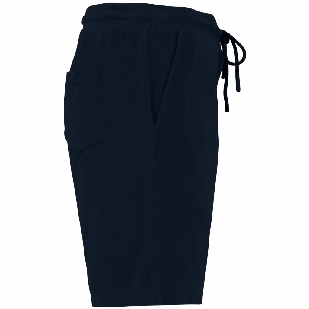 Ecologische badstof herenshort, navy blue — productfoto 9
