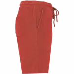 Ecologische badstof herenshort, paprika — productfoto 11