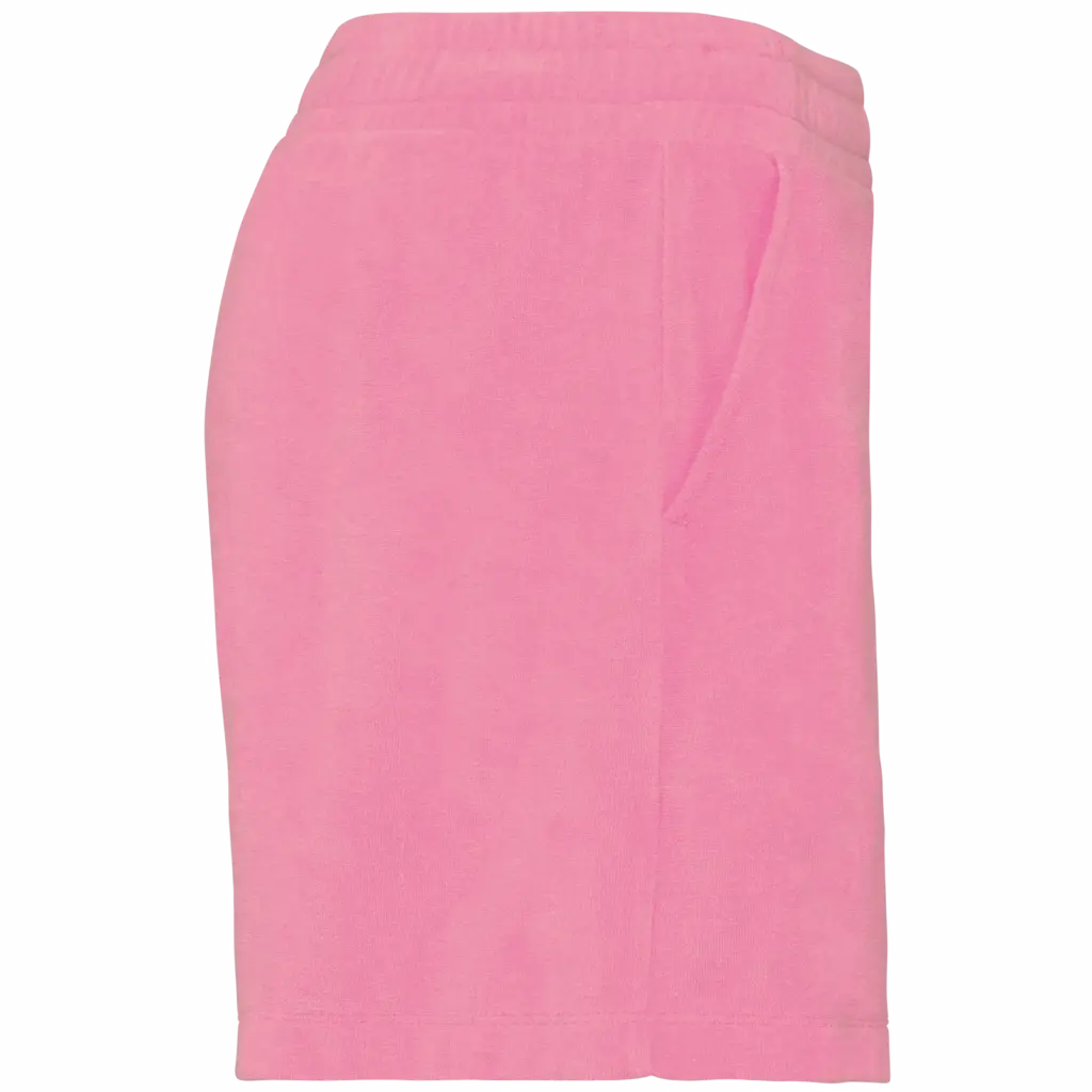 Ecologische badstof damesshort, candy rose — productfoto 5