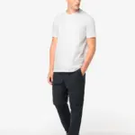 Heren utility broek met verwassen look van ecologisch materiaal — productfoto 2