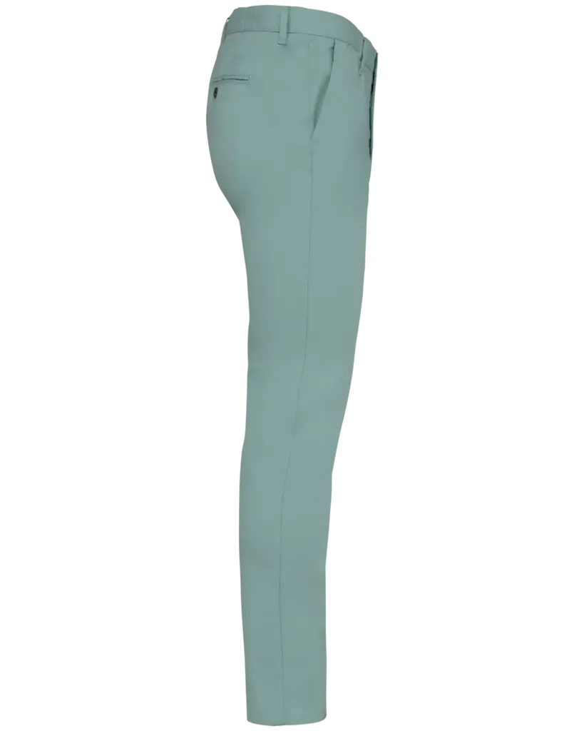 Ecologische chinobroek heren, jade green — productfoto 12