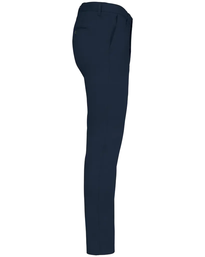 Ecologische chinobroek heren, navy blue — productfoto 14