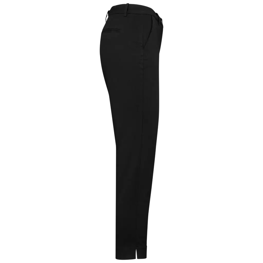 Ecologische enkellange chinobroek dames, black — productfoto 6