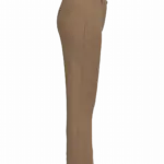 Ecologische enkellange chinobroek dames, dark camel — productfoto 7