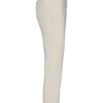 Ecologische enkellange chinobroek dames, ivory — productfoto 8