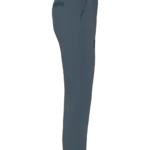 Ecologische enkellange chinobroek dames, mineral grey — productfoto 9