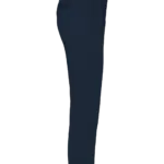 Ecologische enkellange chinobroek dames, navy blue — productfoto 10