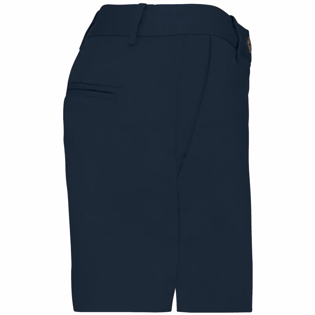 Ecologische chinobermuda dames, navy blue — productfoto 8