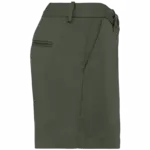 Ecologische chinobermuda dames, organic khaki — productfoto 9