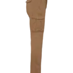 Ecologische verwassen cargobroek heren, washed dark camel — productfoto 6