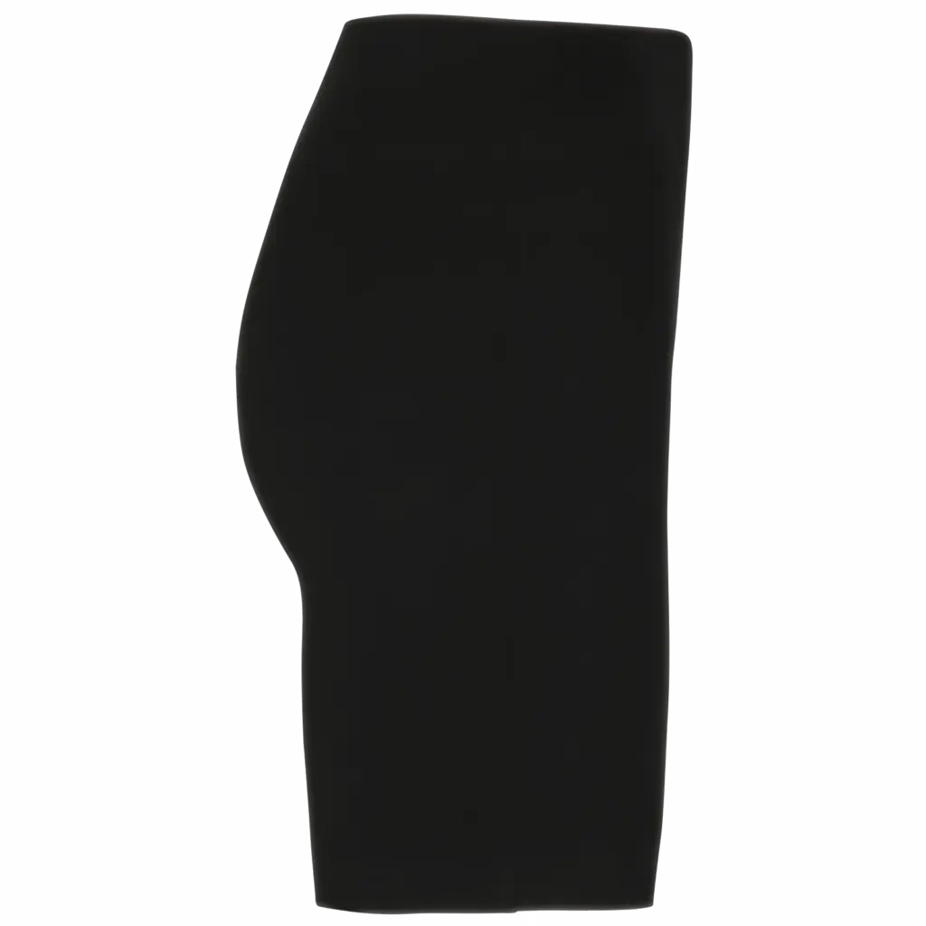 PS_NS744-S_BLACK - Hidalgo-werbeartikel Ecologische geribde damesshort, black — productfoto 5