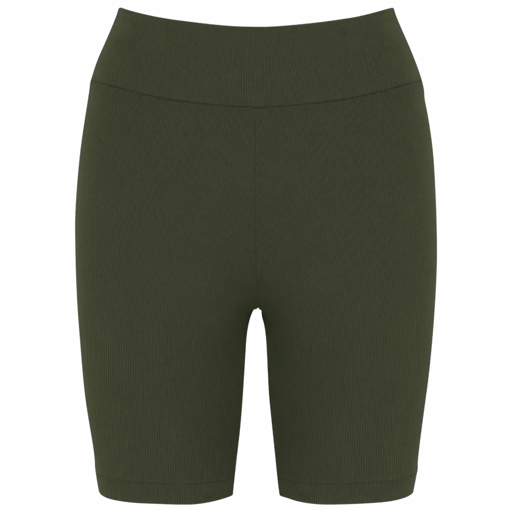 Custom Women's Ribbed Shorts NS744 Organic Slim Fit XS-XL — product photo 7