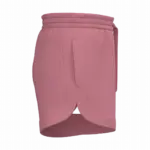 Ecologische damesshort French Terry, antique rose — productfoto 2