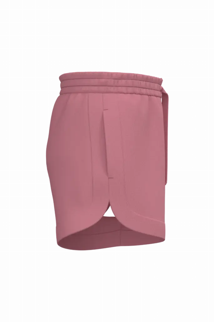 Ecologische damesshort French Terry, antique rose — productfoto 2