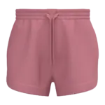 Ecologische damesshort French Terry, antique rose — productfoto 4