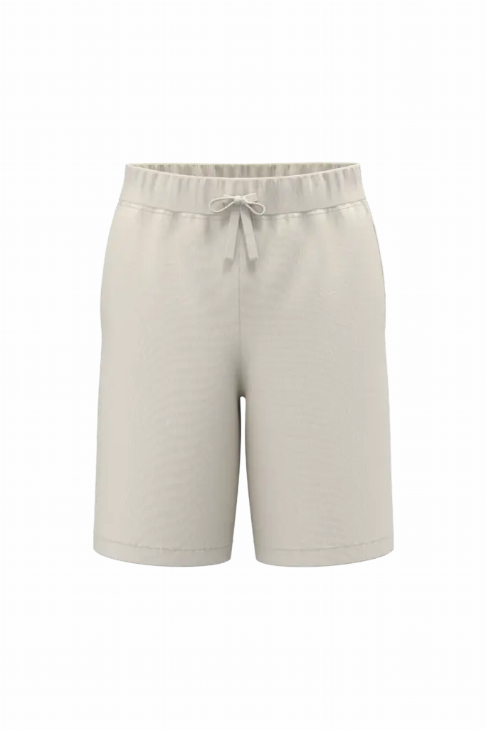 PS_NS779_IVORY - Hidalgo NS779 - Duurzame herenbermuda met loose fit, ivory — productfoto 2