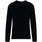 Ecologische dikke gebreide herentrui, black — productfoto 6