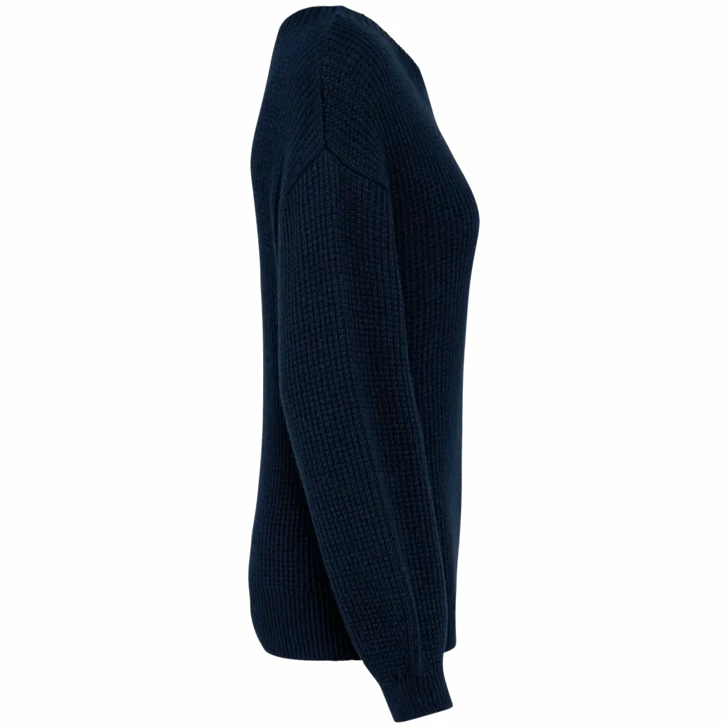 PS_NS920-S-2_NAVYBLUE - Hidalgo-werbeartikel Ecologische damestrui van merinoswol, navy blue — productfoto 6