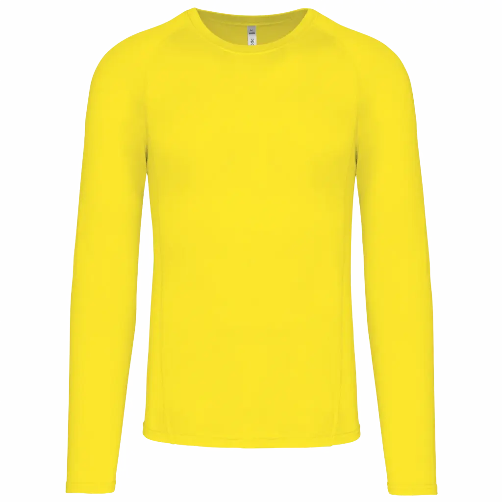 Thermoshirt Lange Mouwen, flashy yellow — productfoto 7