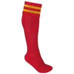 PS_PA015_SPORTYRED-SPORTYYELLOW - Hidalgo Sportsokken Met Contraststrepen, sporty red / sporty yellow — productfoto 15