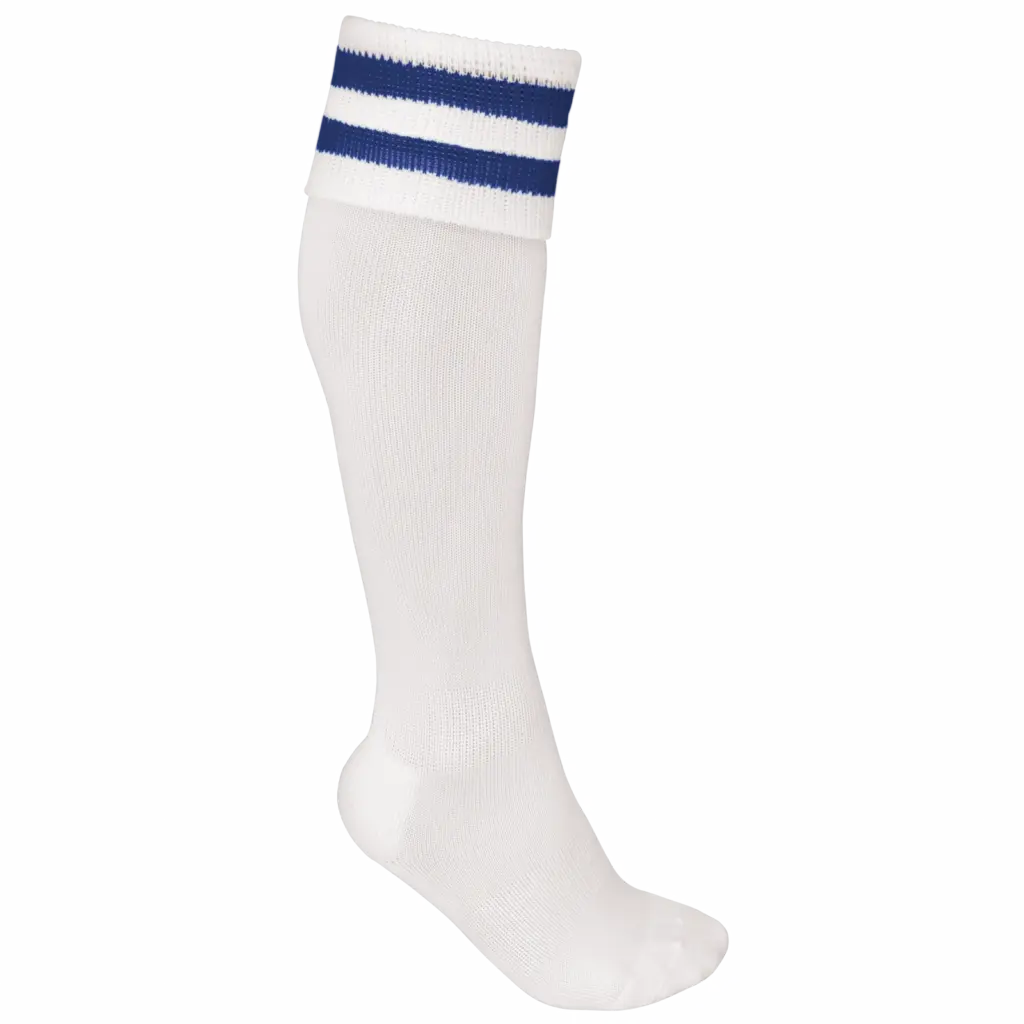 PS_PA015_WHITE-DARKROYALBLUE - Hidalgo Sportsokken Met Contraststrepen, white / dark royal blue — productfoto 22