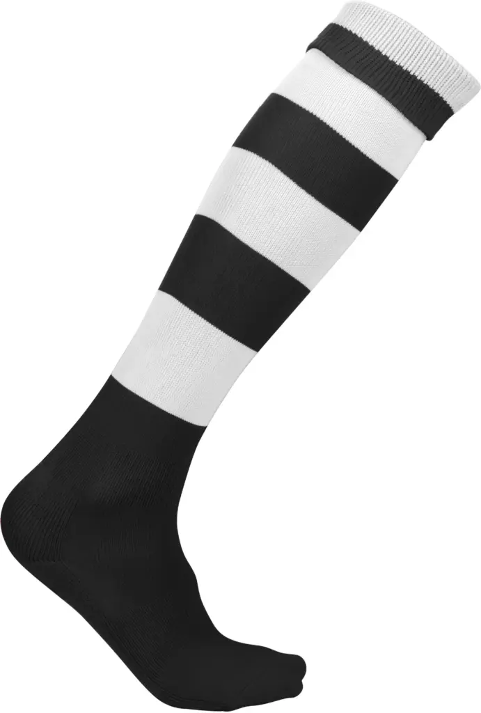 Gestreepte Sportsokken, black/white — productfoto 3
