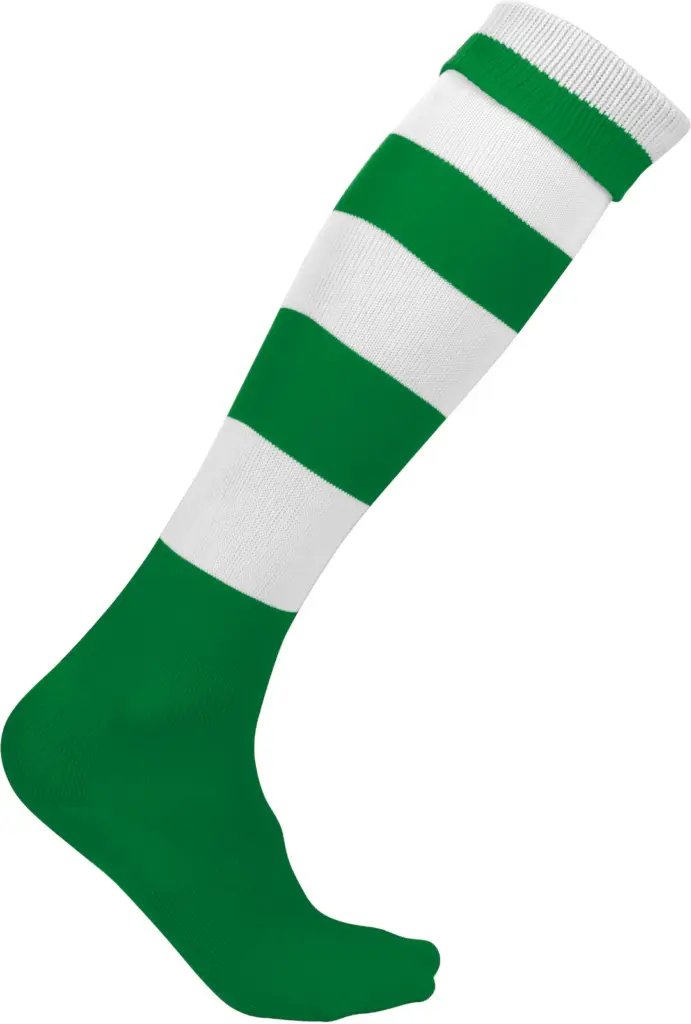 Gestreepte Sportsokken, dark green / white — productfoto 4