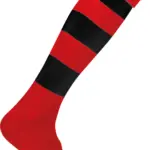 Gestreepte Sportsokken, sporty red / black — productfoto 7