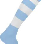 Gestreepte Sportsokken, sporty sky blue / white — productfoto 10