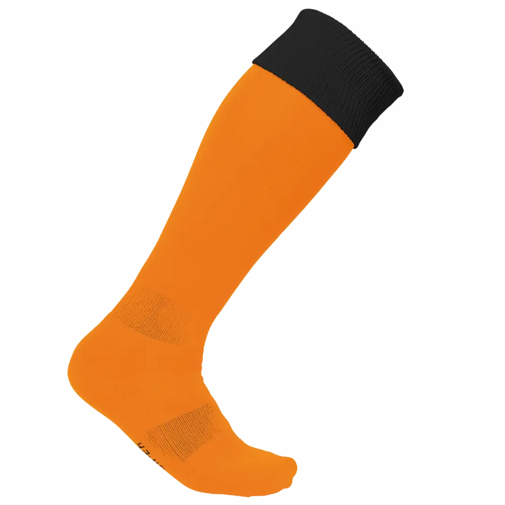Tweekleurige sportsokken, orange / black — productfoto 7