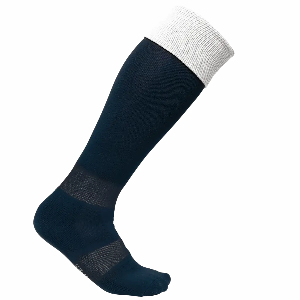 Tweekleurige sportsokken, sporty navy / white — productfoto 9