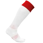 Tweekleurige sportsokken, white / sporty red — productfoto 16