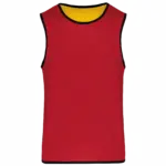 Omkeerbaar trainingshesje, sporty red / sporty yellow — productfoto 8
