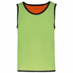 Omkeerbaar trainingshesje kids, lime / spicy orange — productfoto 5