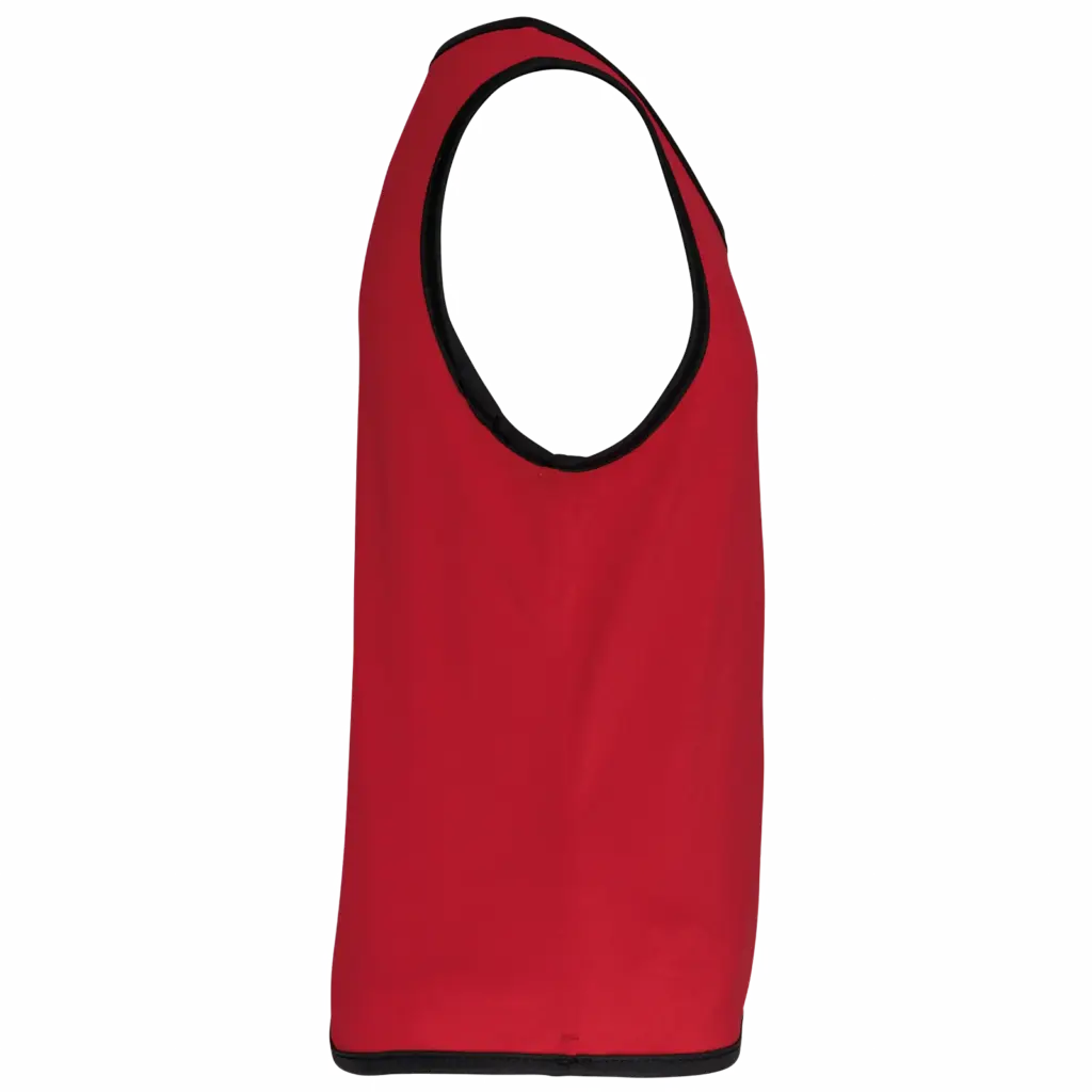 Omkeerbaar trainingshesje kids, sporty red / sporty yellow — productfoto 6