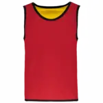 Omkeerbaar trainingshesje kids, sporty red / sporty yellow — productfoto 7