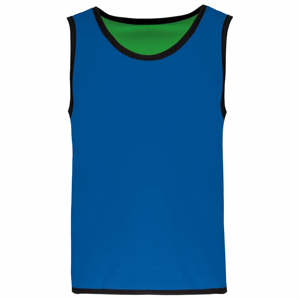 Omkeerbaar trainingshesje kids, sporty royal blue / green — productfoto 8