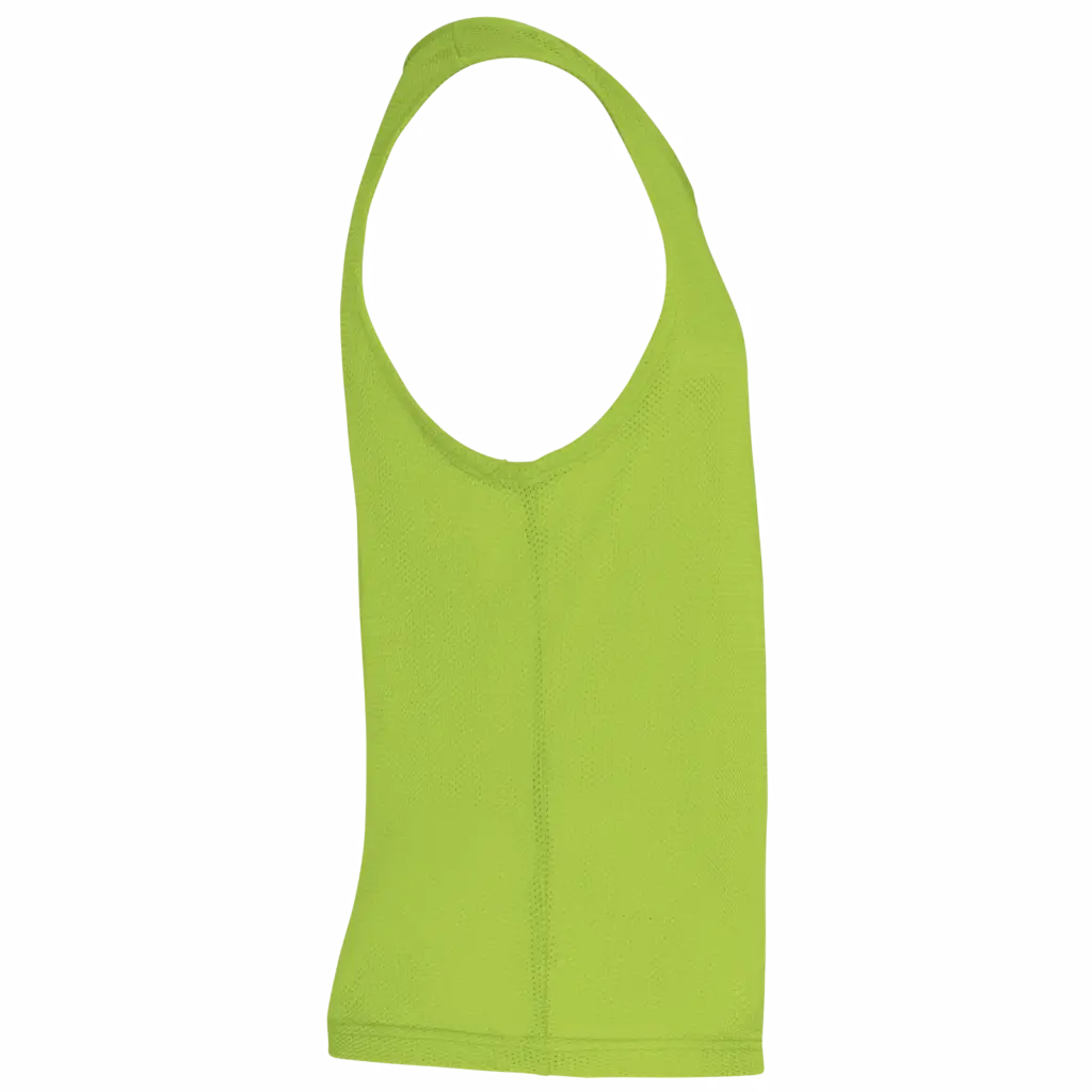 Licht trainingshesje van mesh kids, fluorescent green — productfoto 7