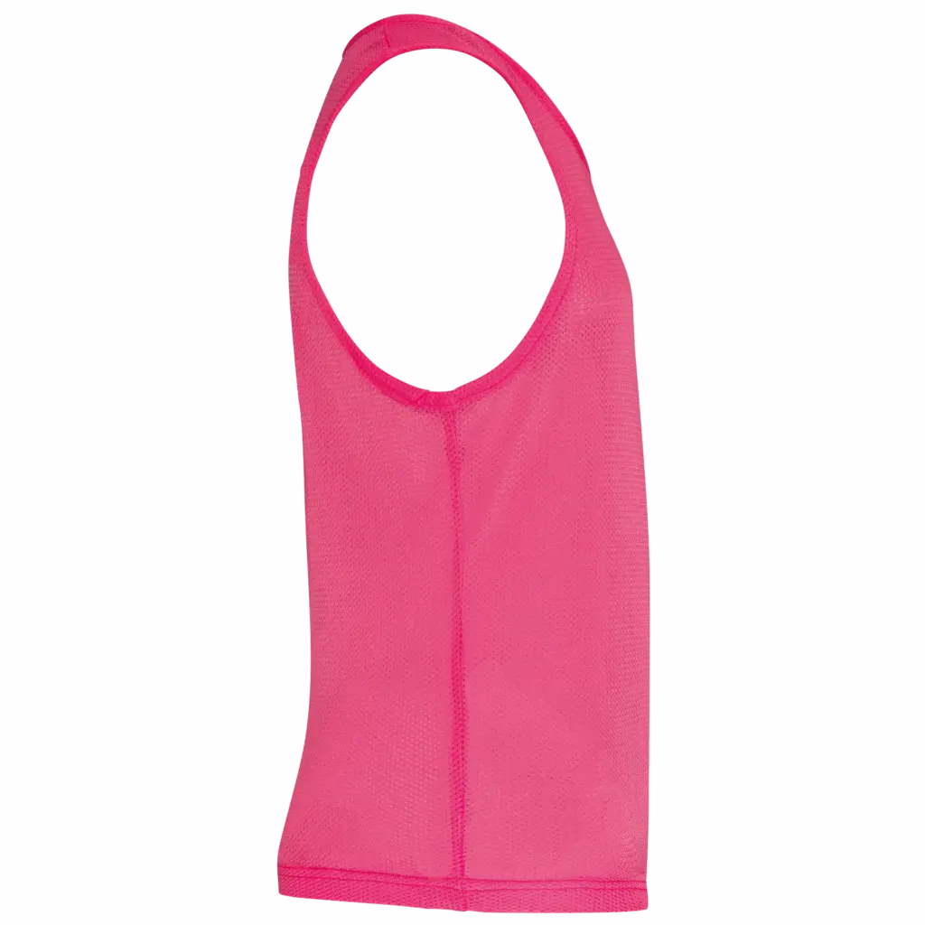 Licht trainingshesje van mesh kids, fluorescent pink — productfoto 6