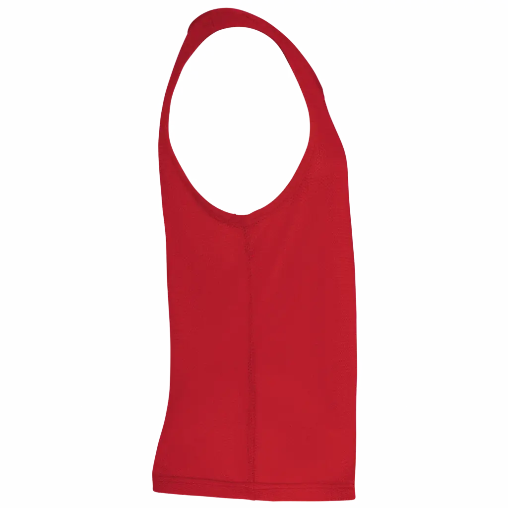 Licht trainingshesje van mesh kids, sporty red — productfoto 12