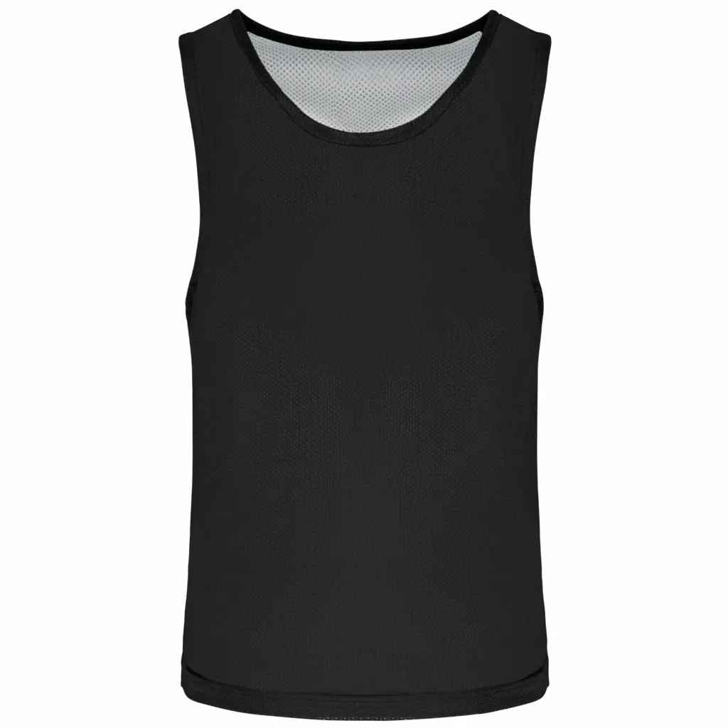 Omkeerbaar trainingshesje kids, black/white — productfoto 6