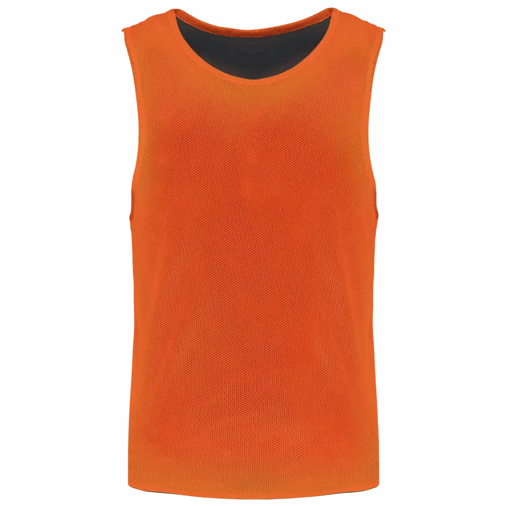 Omkeerbaar trainingshesje kids, spicy orange / black — productfoto 10