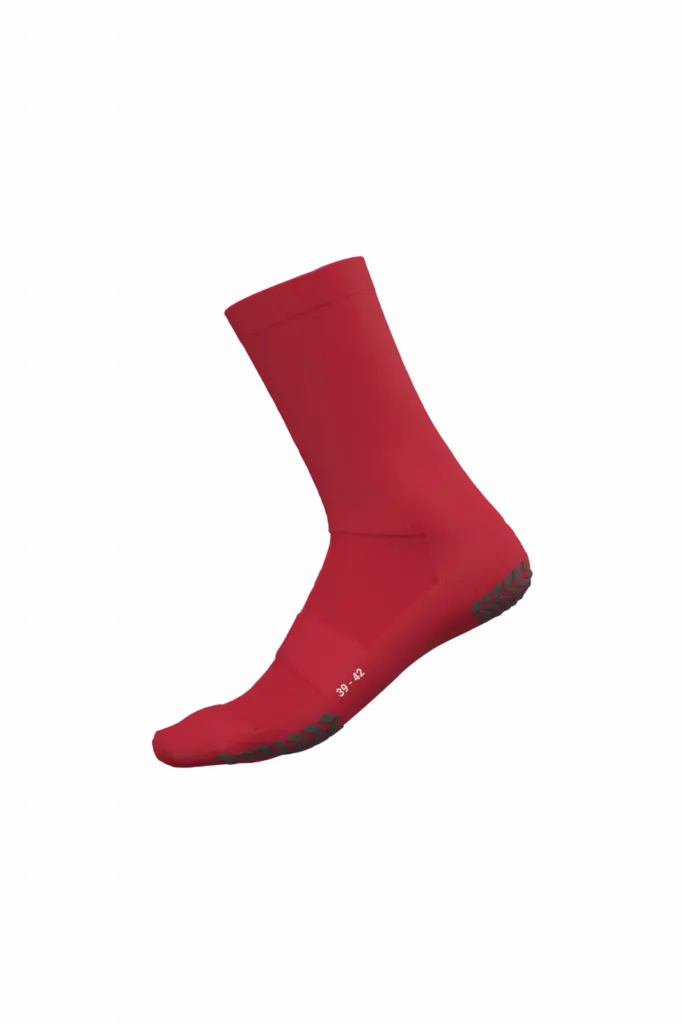 PS_PA094_SPORTYRED - Hidalgo Unisex anti-slip sportsokken, sporty red — productfoto 8