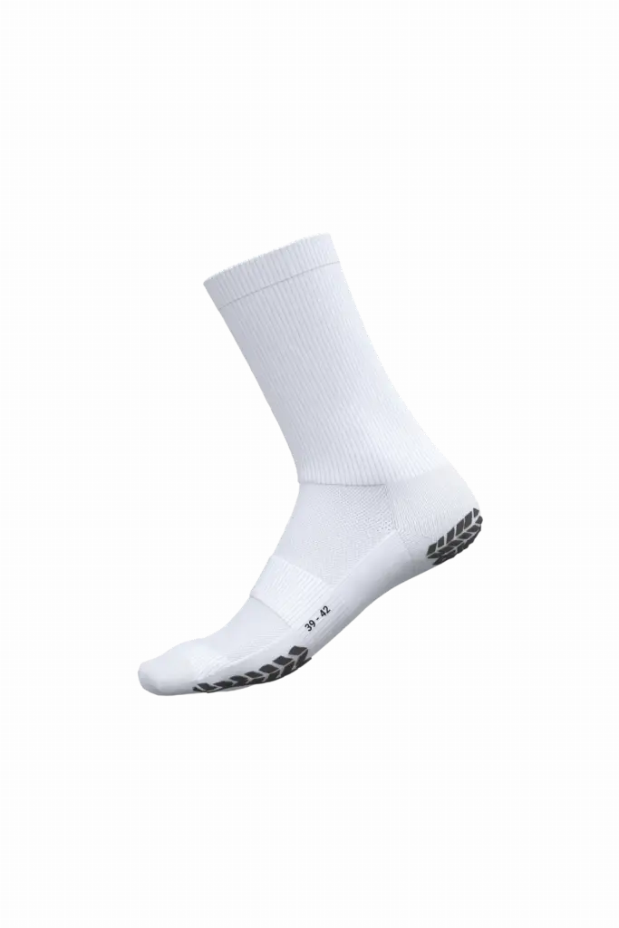 PS_PA094_WHITE - Hidalgo Unisex anti-slip sportsokken, white — productfoto 9