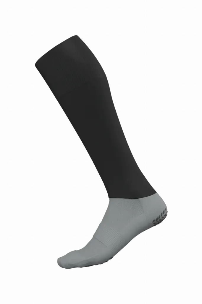 PA098 - Uniseks hoge sokken met antislipzool, black / fine grey