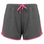 PS_PA1021_GREYHEATHER-FLUOPINK - Hidalgo Dames sportshort, grey heather / fluo pink — productfoto 6